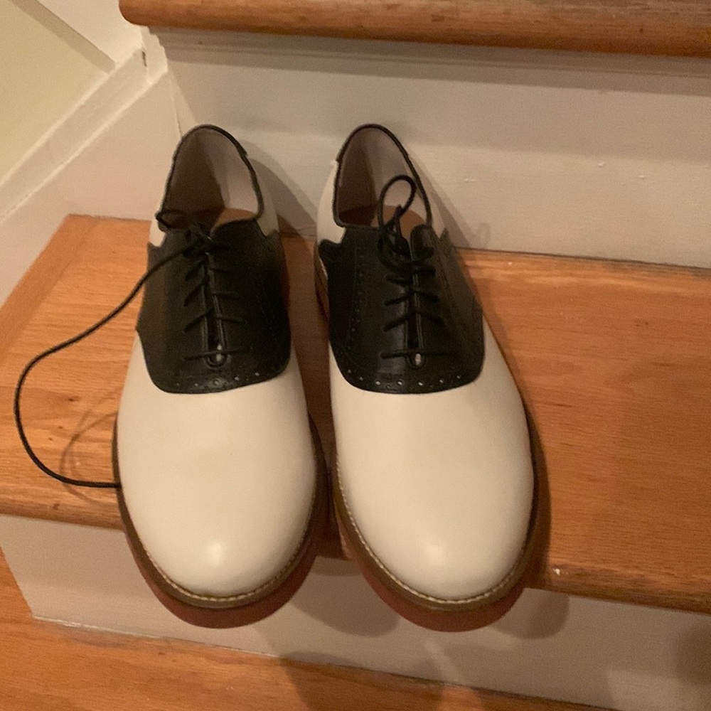GH Bass black and white mens shoes